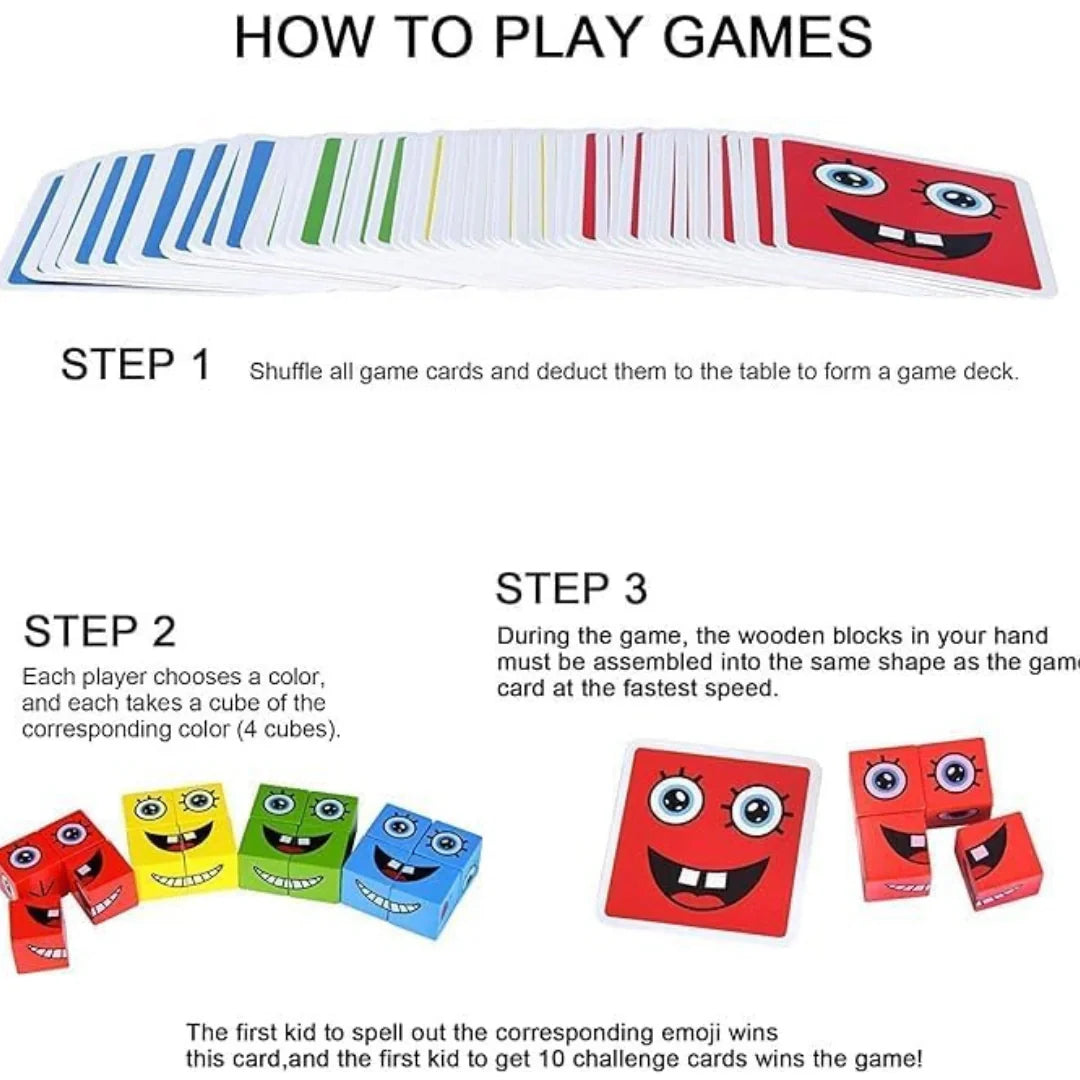 Emoji Cube Face Change Game for Kids
