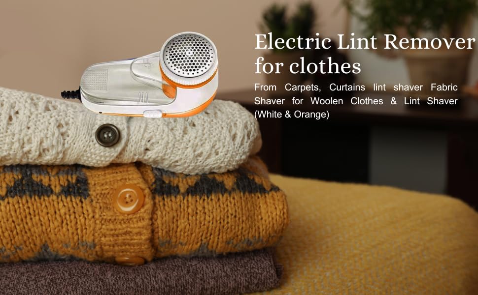 Nova Electric Lint Remover ,Fabric Shaver for All Types of Clothes, - Tint,fur and Dust Remover