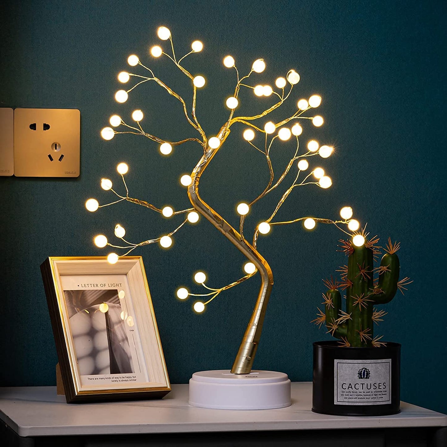 1 Tree Lamp for home Decoration Battery/USB Operated (Pearl light)