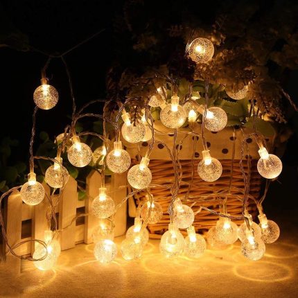 24 LED Crystal String Light, 2 pack(24 LED in 1 pack)