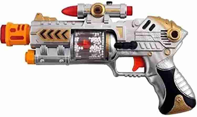Laser Flashing Lights Gun Toy for Kids Guns & Darts (Multicolour)