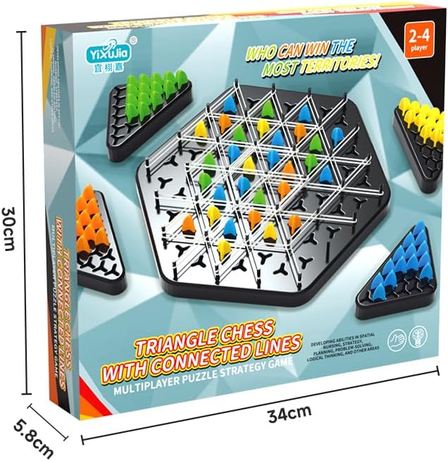 Triangle Chess with Connected Lines