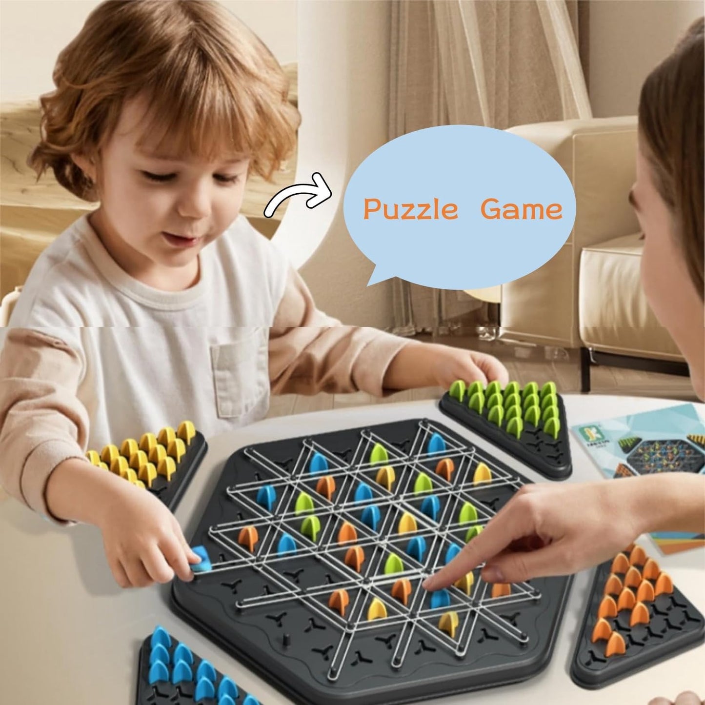 Triangle Chess with Connected Lines