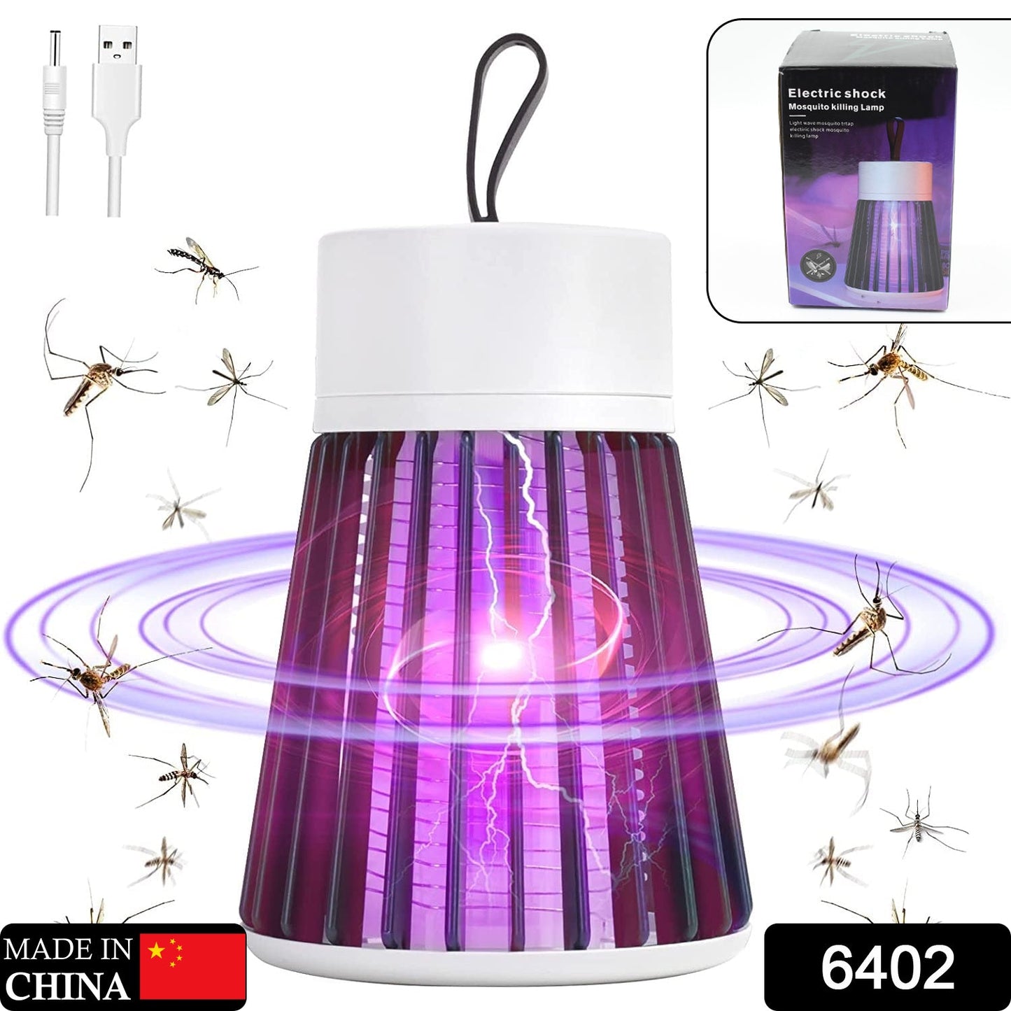 Electric Mosquito Killer, USB Powered Bug Zapper Mosquito Lamp