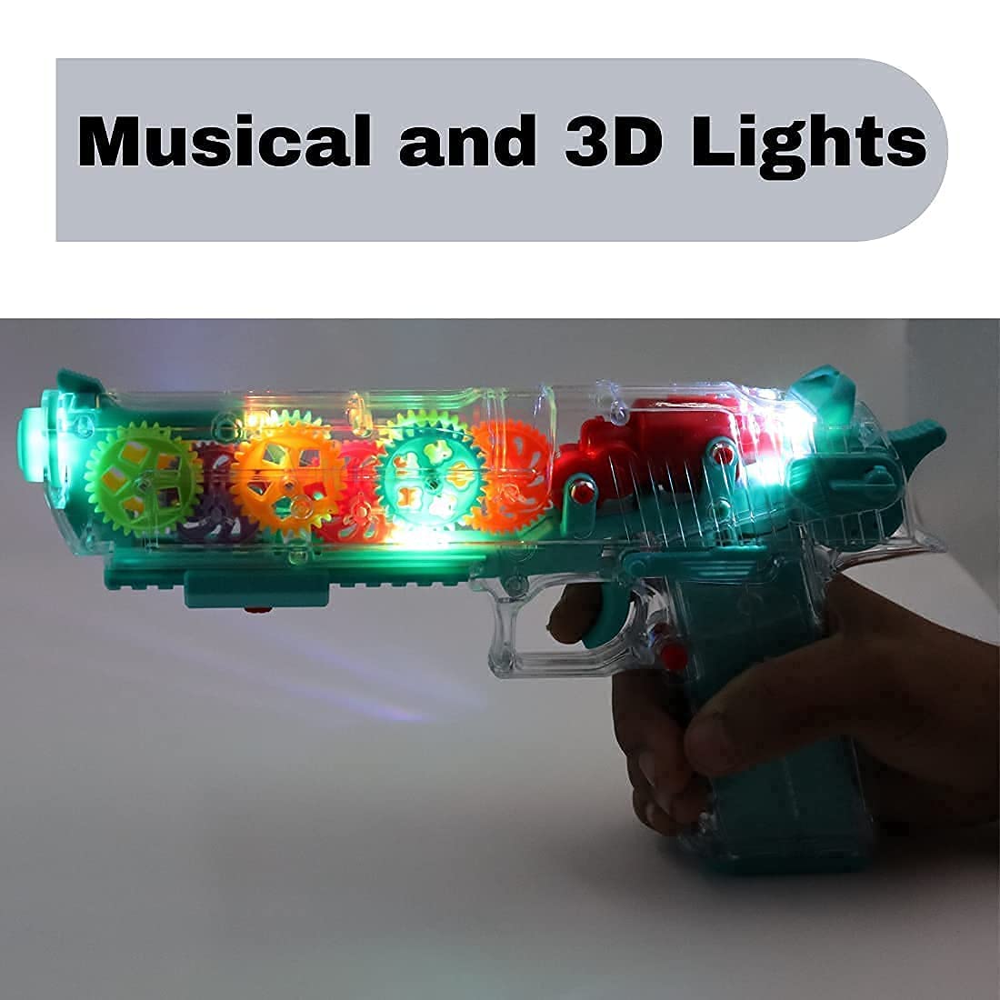 Transparent Gear Gun with Light vibration & Sound