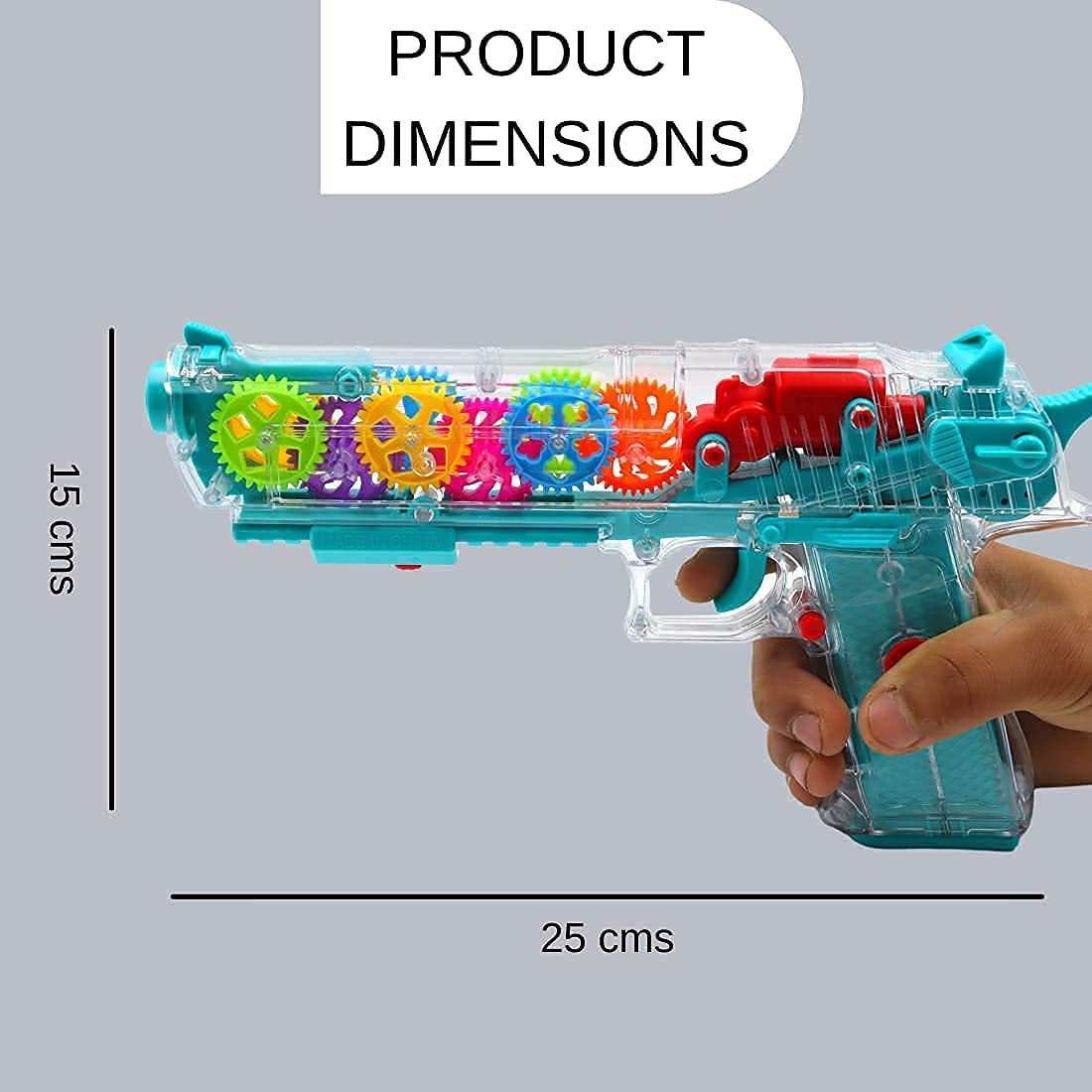 Transparent Gear Gun with Light vibration & Sound