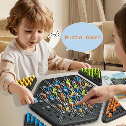 Triangle Chess with Connected Lines